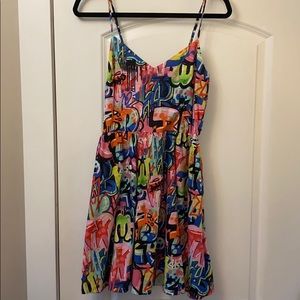 Retrolicious graffiti dress